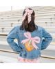 Sweet Wink Sweet Wink Girls' Football Sequin Patch Denim Jacket - 4