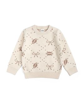 Sweet Wink Sweet Wink Girls' Football Trellis Sweater