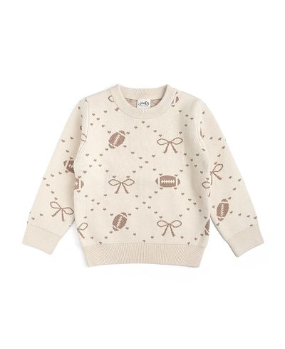 Sweet Wink Sweet Wink Girls' Football Trellis Sweater