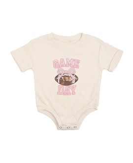 Sweet Wink Sweet Wink Girls' Game Day Sequin Patch Short Sleeve Romper