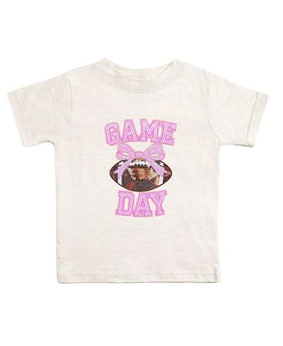 Sweet Wink Sweet Wink Girls' Game Day Sequin Patch Short Sleeve T-Shirt