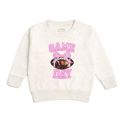 Sweet Wink Sweet Wink Girls' Game Day Sequin Patch Sweatshirt
