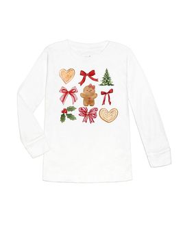 Sweet Wink Sweet Wink Girls' Gingerbread Cutie Christmas Long Sleeve T-Shirt