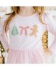 Sweet Wink Sweet Wink Girls' Gingerbread Embroidered Christmas Long Sleeve Tutu Dress - 3