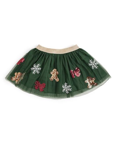 Sweet Wink Sweet Wink Girls' Gingerbread Joy Sequin Christmas Tutu