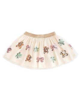 Sweet Wink Sweet Wink Girls' Gingerbread Sequin Christmas Tutu Skirt