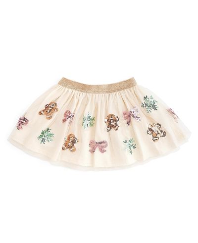 Sweet Wink Sweet Wink Girls' Gingerbread Sequin Christmas Tutu Skirt