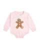 Sweet Wink Sweet Wink Girls' Gingerbread Sequin Patch Christmas Long Sleeve Romper - 1