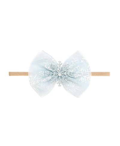 Sweet Wink Sweet Wink Girls' Glitter Snowflake Bow Baby Headband