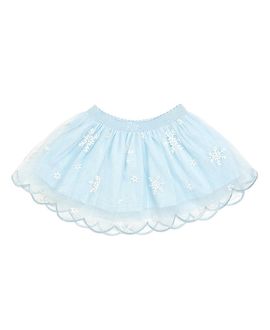 Sweet Wink Sweet Wink Girls' Glitter Snowflake Scalloped Tutu Skirt