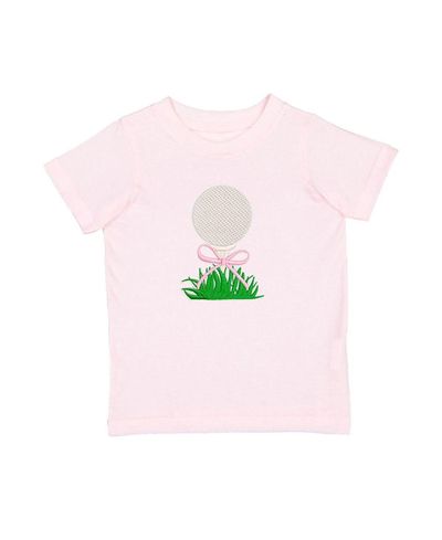 Sweet Wink Sweet Wink Girls' Golf Tee Bow Patch Short Sleeve T-Shirt- Baby, Little Kid