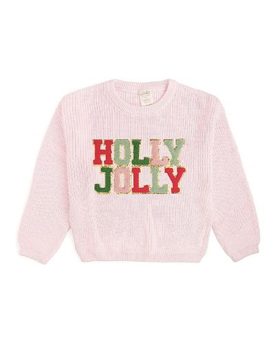 Sweet Wink Sweet Wink Girls' Holly Jolly Patch Christmas Sweater