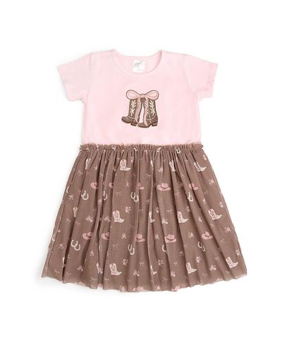 Sweet Wink Sweet Wink Girls' Howdy Darling Western Short Sleeve Tutu Dress