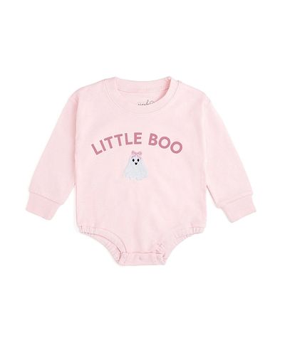 Sweet Wink Sweet Wink Girls' Little Boo Patch Halloween Long Sleeve Romper