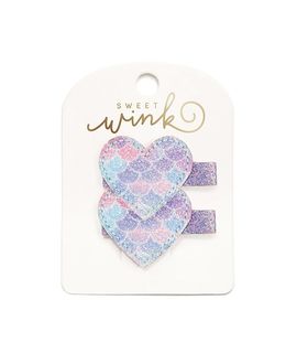 Sweet Wink Sweet Wink Girls' Mermaid Heart Clip Set