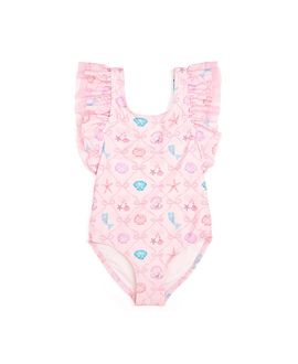 Sweet Wink Sweet Wink Girls' Mermaid Trellis Bathing Suit