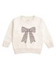 Sweet Wink Sweet Wink Girls' Mocha Floral Bow Patch Sweatshirt - 1
