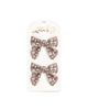 Sweet Wink Sweet Wink Girls' Mocha Floral Lace Bow Clip Set - 1