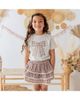 Sweet Wink Sweet Wink Girls' Mocha Floral Lace Bow Clip Set - 2