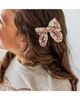 Sweet Wink Sweet Wink Girls' Mocha Floral Lace Bow Clip Set - 3