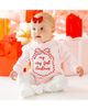 Sweet Wink Sweet Wink Girls' My First Christmas Sequin Bow Patch Long Sleeve Romper - 3