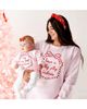 Sweet Wink Sweet Wink Girls' My First Christmas Sequin Bow Patch Long Sleeve Romper - 5