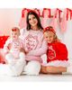 Sweet Wink Sweet Wink Girls' My First Christmas Sequin Bow Patch Long Sleeve Romper - 6