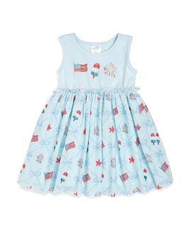 Sweet Wink Sweet Wink Girls' Patriotic Trellis Tank Tutu Dress