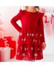 Sweet Wink Sweet Wink Girls' Peppermint Swirl Sequin Christmas Long Sleeve Tutu Dress - 3
