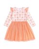 Sweet Wink Sweet Wink Girls' Pumpkin Bow Trellis Long Sleeve Tutu Dress - 1