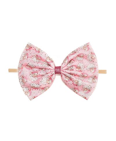 Sweet Wink Sweet Wink Girls' Retro Santa Christmas Tulle Bow Baby Headband