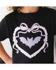 Sweet Wink Sweet Wink Girls' Rhinestone Bat Patch Halloween Short Sleeve T-Shirt - 3