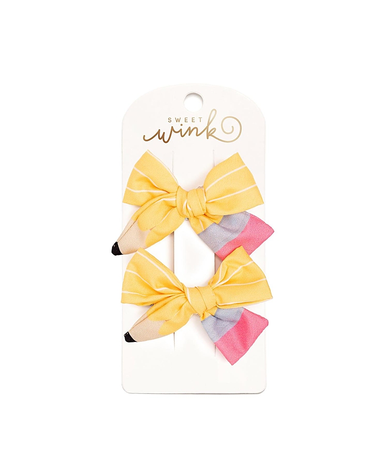 Sweet Wink Sweet Wink Girls' School Days Pencil Bow Clip Set