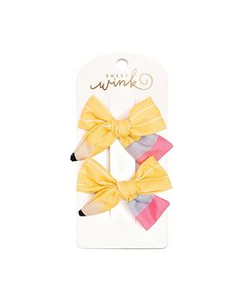 Sweet Wink Sweet Wink Girls' School Days Pencil Bow Clip Set