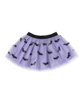 Sweet Wink Sweet Wink Girls' Sequin Bat Halloween Tutu Skirt