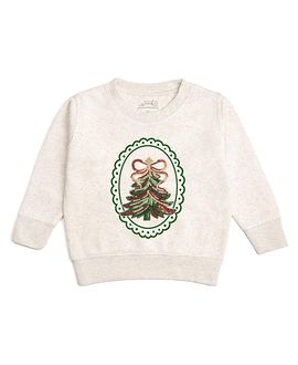 Sweet Wink Sweet Wink Girls' Sequin Christmas Tree Patch Sweatshirt