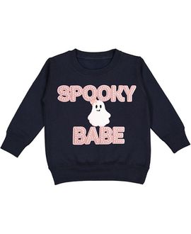 Sweet Wink Sweet Wink Girls' Spooky Babe Patch Halloween Sweatshirt