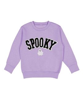 Sweet Wink Sweet Wink Girls' Spooky Ghost Patch Halloween Sweatshirt