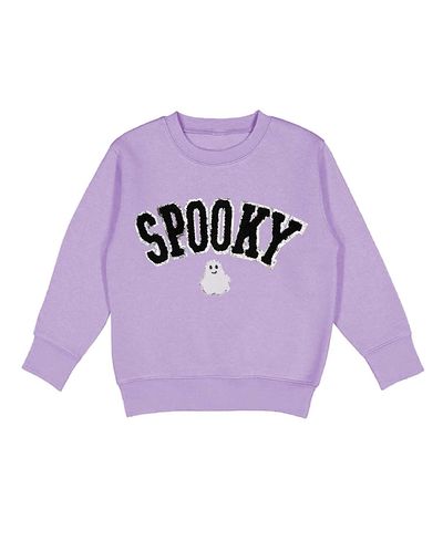 Sweet Wink Sweet Wink Girls' Spooky Ghost Patch Halloween Sweatshirt