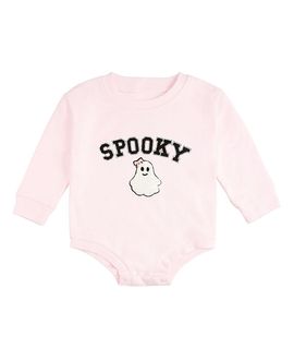 Sweet Wink Sweet Wink Girls' Spooky Patch Halloween Long Sleeve Romper