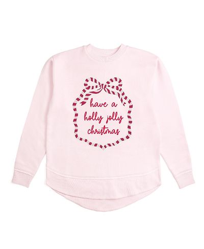 Sweet Wink Sweet Wink Holly Jolly Christmas Sequin Bow Patch Women's Sweatshirt