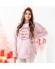 Sweet Wink Sweet Wink Holly Jolly Christmas Sequin Bow Patch Women's Sweatshirt - 4