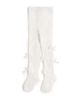 Sweet Wink Sweet Wink Ivory Velvet Mini Bow Tights  - 1