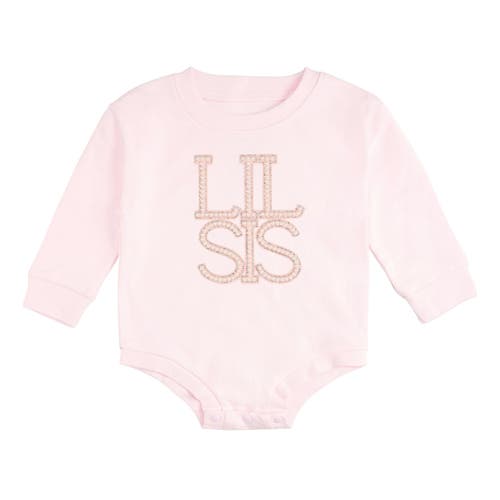 Sweet Wink Sweet Wink Lil Sis Pearl Patch Long Sleeve Romper
