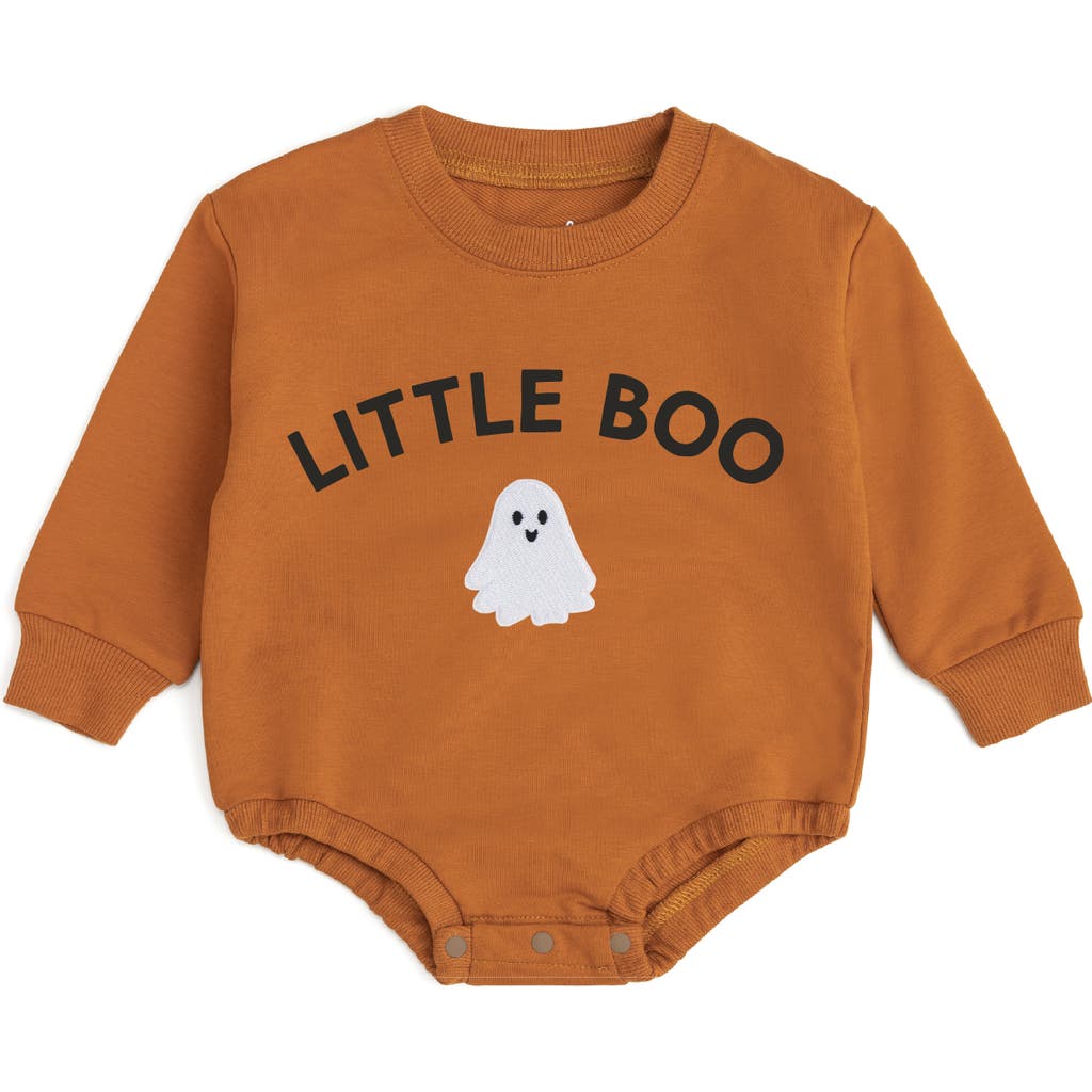 Sweet Wink Sweet Wink Little Boo Patch Halloween Long Sleeve Romper