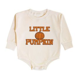 Sweet Wink Sweet Wink Little Pumpkin Patch Long Sleeve Romper