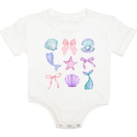 Sweet Wink Sweet Wink Mermaid Cutie Short Sleeve Romper