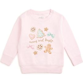 Sweet Wink Sweet Wink Merry and Bright Gingerbread Christmas Sweatshirt