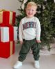 Sweet Wink Sweet Wink Merry Tartan Patch Christmas Sweatshirt (Toddler, Little Kid & Big Kid) - 2