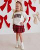 Sweet Wink Sweet Wink Merry Tartan Patch Christmas Sweatshirt (Toddler, Little Kid & Big Kid) - 4